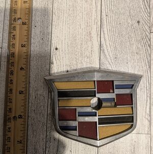 Cadillac Emblem with Multicolor Design